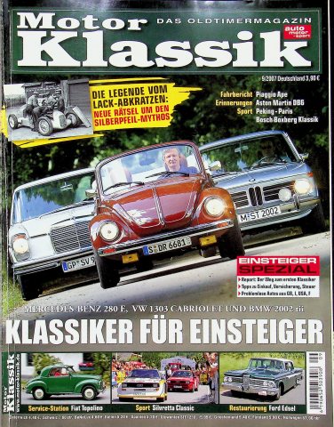 Deckblatt Motor Klassik (09/2007)